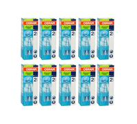 10 x Osram Halogen Pin Base Lamp Halopin 60W = 75W G9 980lm Warm White Dimmable [EEK: G]