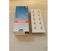 10 x Osram Lamp 12V 2W W2 x 4,6d Glass Base Lamp W2W 2722 Bulb