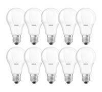 10 X Osram LED A55 Bulbs 5.5W = 40W E27 Matt 470Lm Daylight 6500K Cool White [EEK: F]