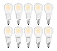 10 x Osram LED Filament Parathom Drop 6W = 60W E14 Matte 806lm Warm White 2700K [EEK: E]