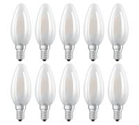 10 X Osram LED Filament Retrofit Classic Candle 4W=40W E14 Mat 470lm Warm White [EEK: E]