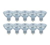 10 X Osram LED MR16 Glass Reflector 2,6W=20W GU5, 3 12V 230lm Neutral White [EEK: F]