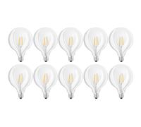 10 x Osram LED Parathom Filament G125 Globe 4W = 40W E27 Clear 470lm Warm White [EEK: G]