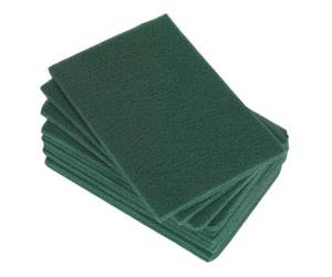 10 x Pack Sealey Green Fine Abrasive Sanding Hand Pads 150mm x 230mm, HP1523F