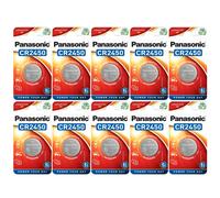 10 x Panasonic CR2450 3V Lithium Coin Cell Button Battery DL2450 BR2450 KCR2450