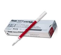 10 X Pentel LR10 Roller Refill for EnerGel Gel Pen 1.0mm Metal Tip Red Ink