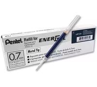 10 X Pentel LR7 Roller Refill 0.7mm Metal Tip for EnerGel Pen Navy Blue Ink