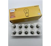 10 x PHILIPS 380 P21/5W Car Stop & Tail Brake Reverse Indicator Fog Light Bulbs