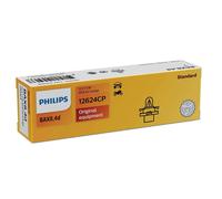10 x Philips BAX Lamps BX8.4d 1.1W 12V Orange 12624CP Lamp Bulb