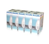 10 x Philips Candle Light Bulbs 60W E14 Clear Warm White Dimmable