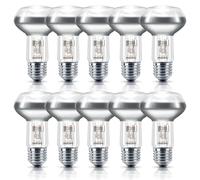 10 x Philips Eco Halogen R63 Reflector Lamp 42W E27 Matt Warm Dim