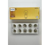 10 x PHILIPS P21W 12V 21W BA15s Brake Tail Indicator Fog Bulbs SINGLE FILAMENT