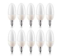 10 X Philips Softone Energy Saving Candle 5W=21W E14 190lm Warm White 2700K