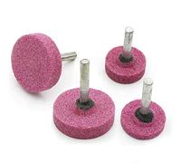 10 x Pink Grinding Wheels 6mm T-Shaped Shank, 25mm / 30mm / 40mm Grinding Stone Polishing Wheel for Rotary Tools