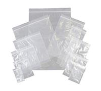 10 x Plain Resealable Grip Seal Bags - 1.5" x 2.5" (1 pack = 100