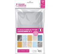 10 x Polymer Clay Texture Plates