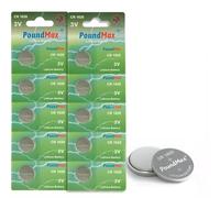 10 x PoundMax 1620 CR1620 DL1620 3V Lithium Coin Cell Batteries