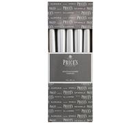10 x PRICES HANDMADE DINNER CANDLES SILVER 25CM VENETIAN CANDLES