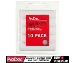 10 x ProDec 6" Inch High Density Foam Mini Paint Roller Refills Gloss/Satin