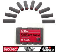 10 x ProDec Concave High Density Foam 4" Mini Rollers Gloss, Satin, Undercoat