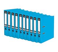 10 x Pukka A4 Glossy 2-Ring Lever Arch File School Work Office 75mm Spine File Organiser (Blue)