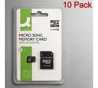 10 x Q-Connect 8GB Micro SDHC Memory Card With SD Adapter Media Storage Class 10