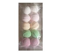 10 x Random Scented Bath Marbles Fizzers Mini Bombs 10g Each Cellophane Gift Bag