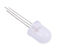 10 x Red/Green Bi-Colour 10mm White Diffused LED Common Cathode