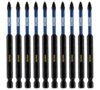 10 x Rennie Tools 100mm Long PH1 Impact Screwdriver Driver Bits Set