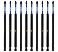 10 x Rennie Tools 150mm Long PH1 Impact Screwdriver Driver Bits Set
