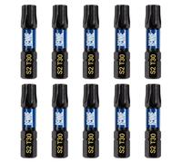 10 x Rennie Tools 32mm Long T30 TX30 Impact Screwdriver Driver Bits Set. Heavy Duty Magnetic Torx Screwdriver Bit Set. Black Oxide Coated Torx Impact Driver Bits. Torx Bit Set.