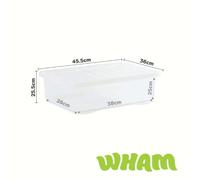 10 x Reusable Storage Box with Lid - Recycled Plastic - Home Office Container