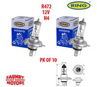10 X Ring R472 H4 12V 60/55W Headlight Car Bulbs Trade Pack of ten