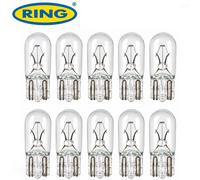 10 x RING 501 12v 5w CAPLESS CAR SIDELIGHT, SIDE INDICATOR REPEATERS, NUMBER PLATE BULB