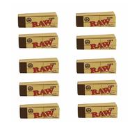 (10 x Roach Tips Only) RAW CLASSIC KING SIZE SLIM 110MM ROLLING PAPER with RAW ROACH FILTER TIPS