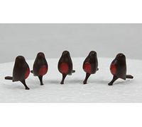 10 x Robin Christmas Cake Topper Decorations