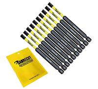 10 x SabreCut SCRSL589_10 89mm SL5 Slotted Magnetic Impact Screwdriver Driver Bits Set Single Ended Heavy Duty