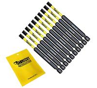 10 x SabreCut SCRSL689_10 89mm SL6 Slotted Magnetic Impact Screwdriver Driver Bits Set Single Ended Heavy Duty
