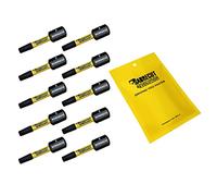 10 x SabreCut SCRSQ232_10 32mm SQ2 Square Magnetic Impact Screwdriver Driver Bits Set Single Ended Heavy Duty