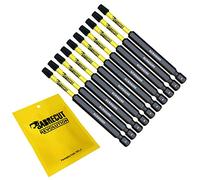 10 x SabreCut SCRSQ289_10 89mm SQ2 Square Magnetic Impact Screwdriver Driver Bits Set Single Ended Heavy Duty