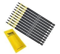 10 x SabreCut SCTP10152_10 152mm T10 TX10 Torx Tamper Proof Security Magnetic Impact Screwdriver Driver Bits Set Heavy Duty