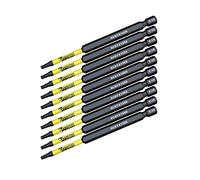 10 x SabreCut SCTX1589_10 89mm T15 TX15 Magnetic Impact Screwdriver Driver Bits Set Torx Heavy Duty