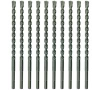 10 x SabreCut SDSA12_10 12mm x 160mm PGM Approved SDS Plus Drill Bits For Stone Concrete Brick