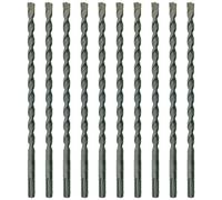 10 x SabreCut SDSB10_10 10mm x 210mm PGM Approved SDS Plus Drill Bits For Stone Concrete Brick