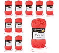 10 x Schachenmayr Catania - Camellia 00252 - 50g / 125m Wool Yarn