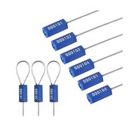 10 x Security Cable Seals Numbered Security Tags Tamper Proof Tags Pull Tight Steel Wire Seals for Truck, Trailers, Cargo, Containers, Vans, Oil Tank, Milk Vehicle (Blue, Pack of 10pcs)