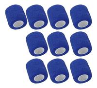 10 X Self Adhesive Cohesive Wrap Bandages Strong Elastic First Aid Tape Skin Color for Wrist Ankle Sport 4.5mx5cm (Blue)