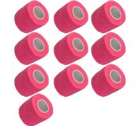 10 X Self Adhesive Cohesive Wrap Bandages Strong Elastic First Aid Tape Skin Color for Wrist Ankle Sport 4.5mx5cm (Pink)