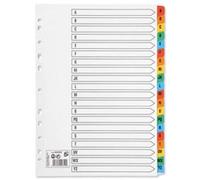 10 x Set Of A4 File Dividers Index A-Z Plastic Tabs