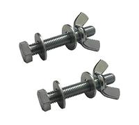 10 x Set Screw Bolts M10 x 60mm, Washers & Wing Nuts,